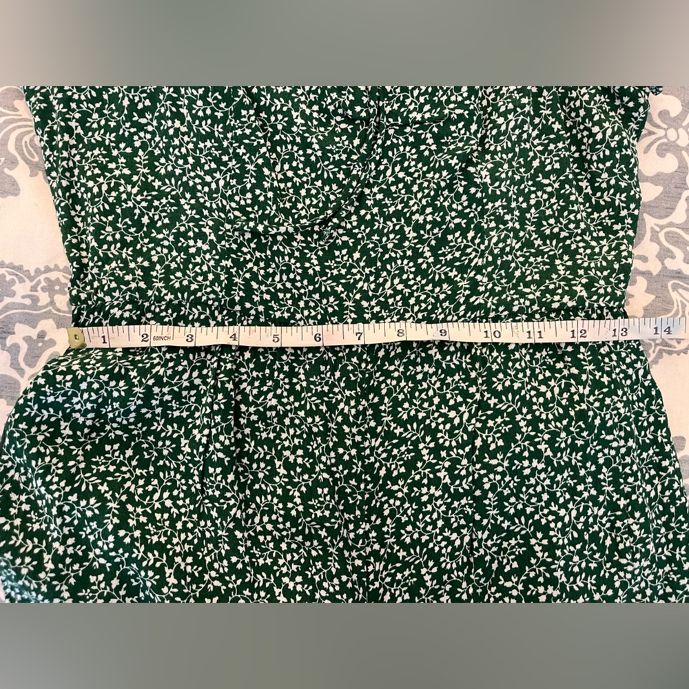Anthropologie First Monday Green Floral Jumpsuit - Picture 12 of 14